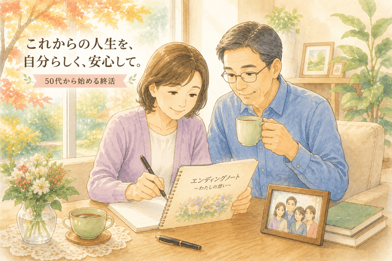 エンディングノートは何を書く?50代から始める終活